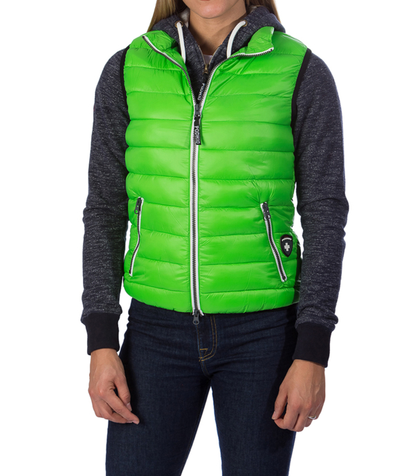 Gilet Podhio Donna OVATTA “DOWN IMITATION” - VERDE MELA