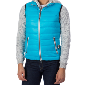 Gilet Podhio Donna OVATTA “DOWN IMITATION” - TURCHESE