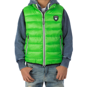 Gilet Podhio bambino JUNIOR OVATTA “DOWN IMITATION - VERDE MELA