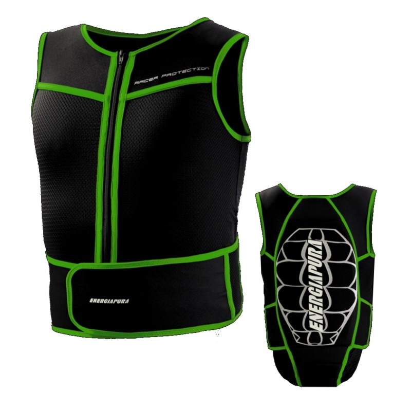 Energia Pura Paraschiena Gilet Protector Turtle Verde - Franceschi Sport