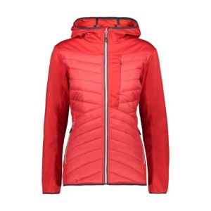 CMP WOMAN JACKET FIX HOOD GIACCHE ABBIGLIAMENTO DONNA ROSSO - Franceschi Sport