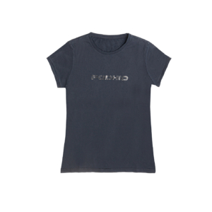 T-shirt Podhio donna glitter blu navy