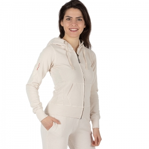 Podhio Cotton 100% Felpa Donna Sand